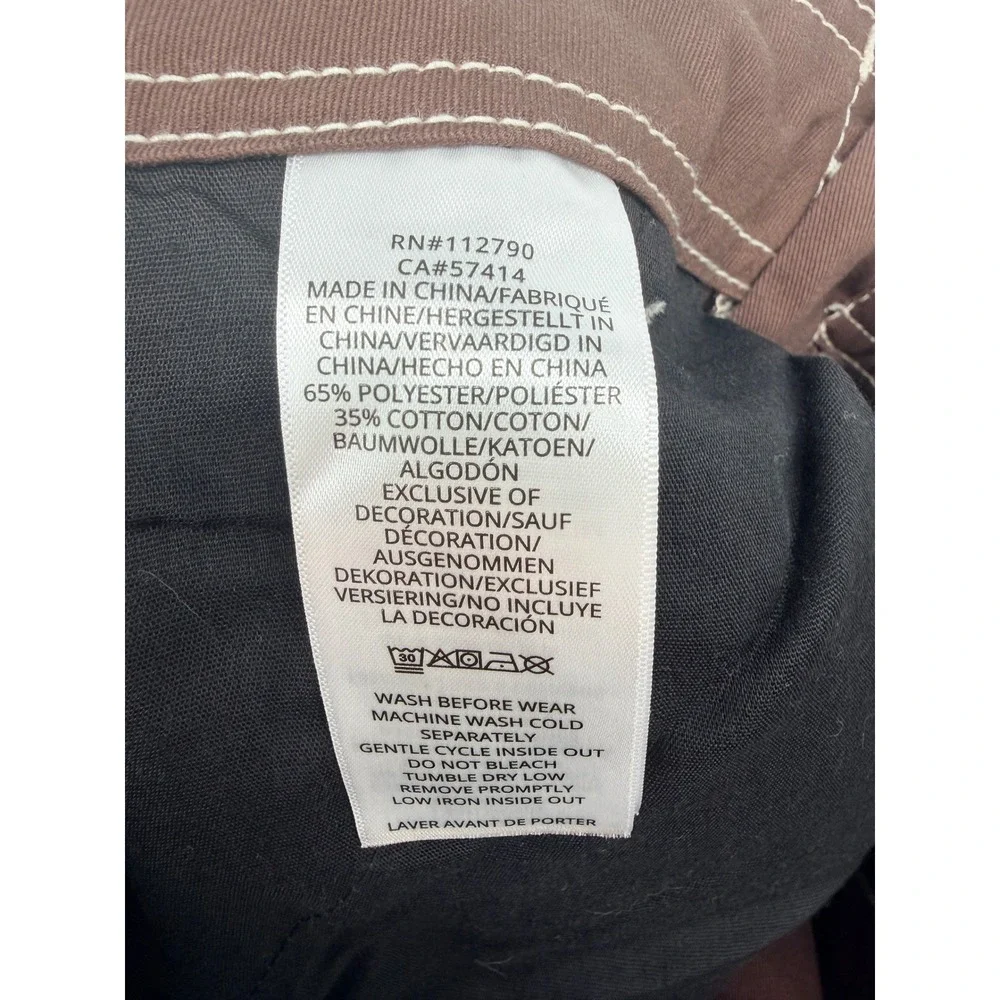 True Religion Bobby Baggy Cargo Pant Mens 34 Brown NWT Contrast Stitch 700248